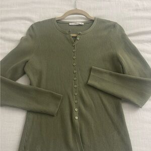 Abercrombie green women’s cardigan